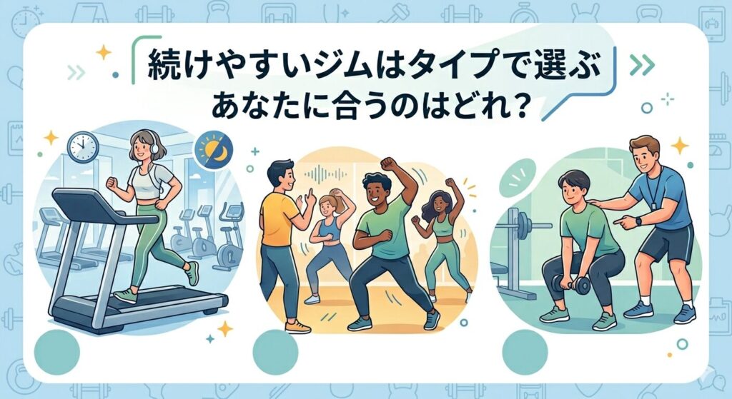 あなたに合うジムタイプはどれ？