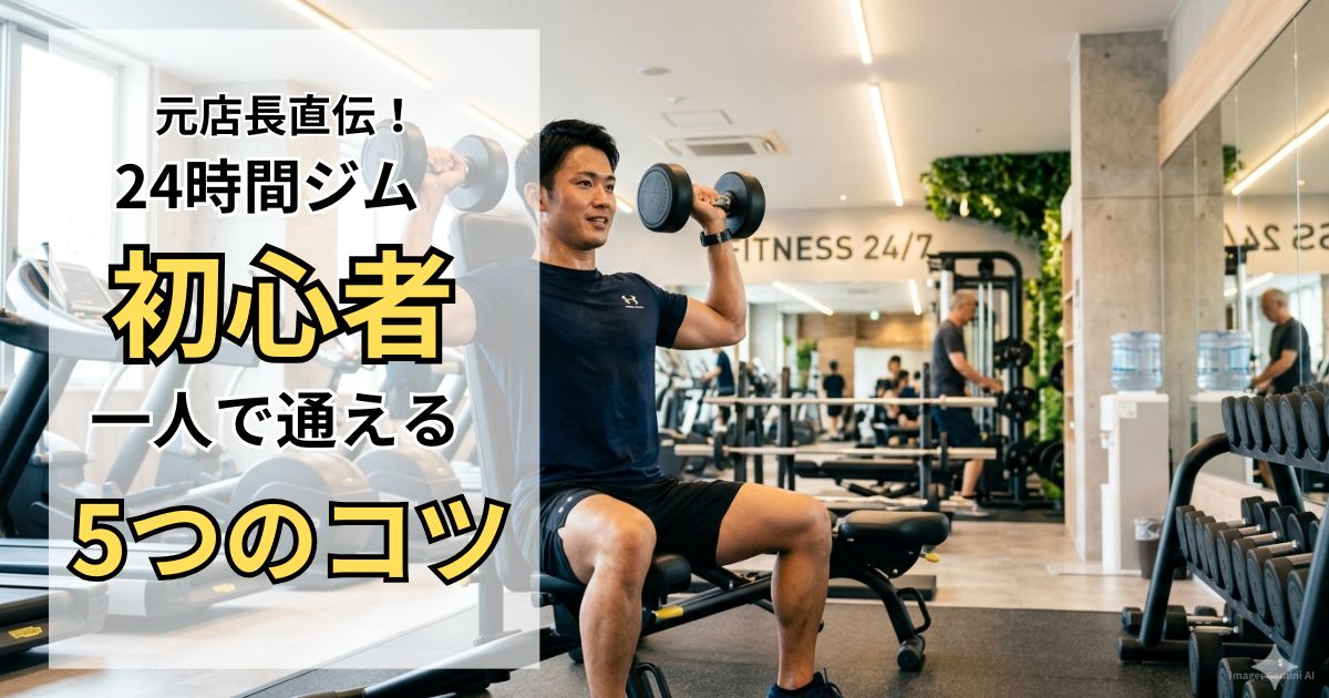 24時間ジム初心者が一人で通える5つのコツ