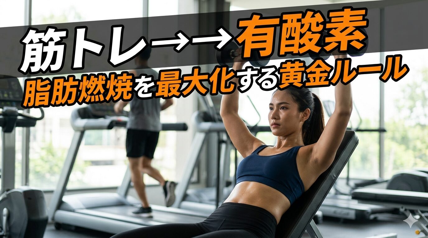 筋トレ→有酸素の順番が初心者に効果的な3つの理由